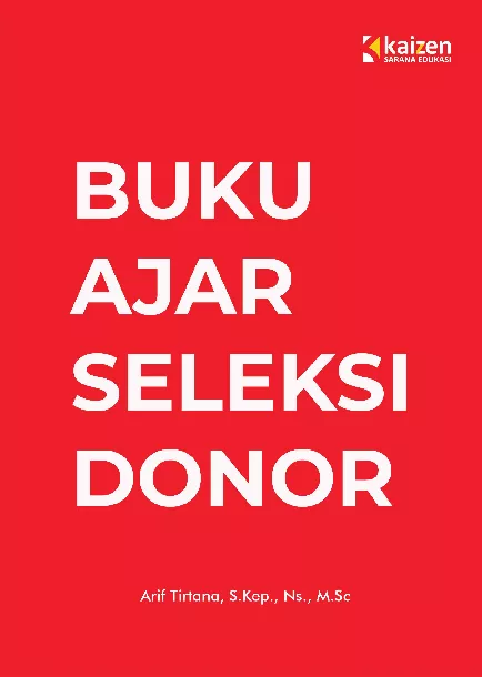 Buku Ajar Seleksi Donor