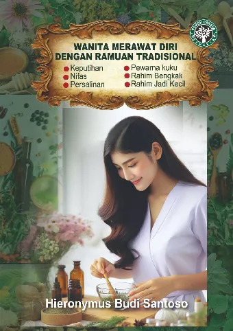 Wanita merawat diri dengan ramuan tradisional