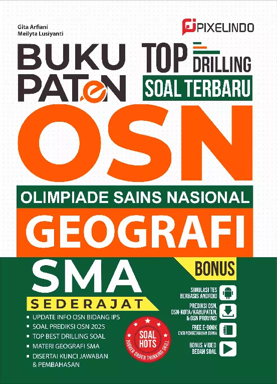 BUKU PATEN TOP DRILLING SOAL TERBARU OSN GEOGRAFI SMA/SEDERAJAT