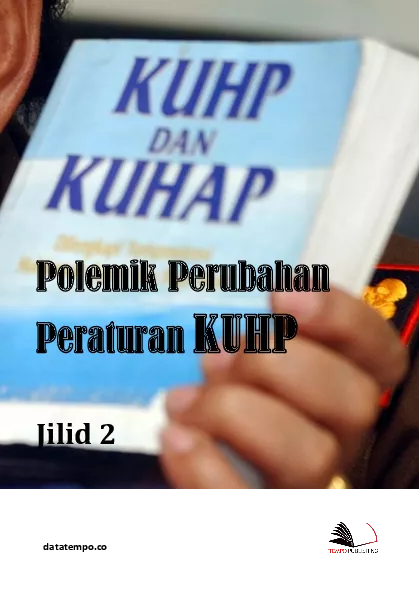 Polemik perubahan peraturan KUHP jilid ii