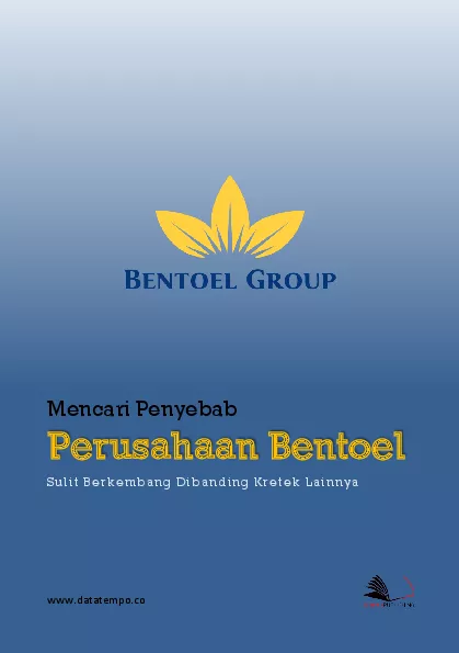 Mencari penyebab perusahaan rokok bentoel sulit berkembang dibanding kretek lainya
