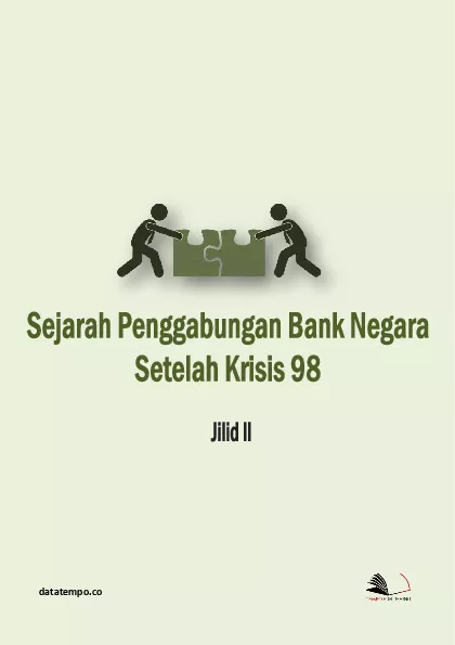 Sejarah penggabungan bank negara setelah krisis 98 jilid ii