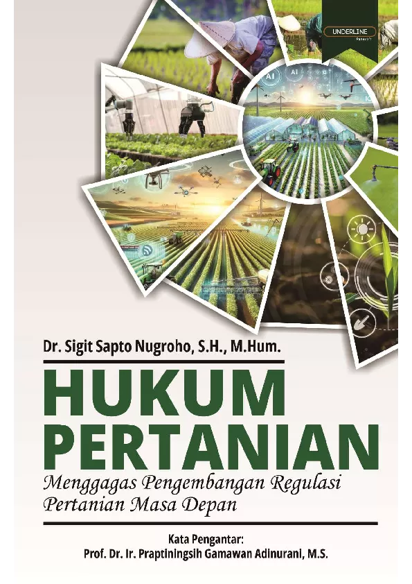 HUKUM PERTANIAN Menggagas Pengembangan Regulasi Pertanian Masa Depan
