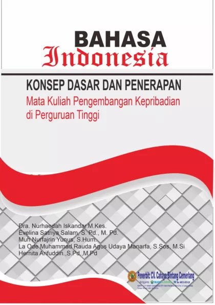 BAHASA INDONESIA KONSEP DASAR DAN PENERAPAN MATA KULIAH PENGEMBANGAN KEPRIBADIAN DI PERGURUAN TINGGI
