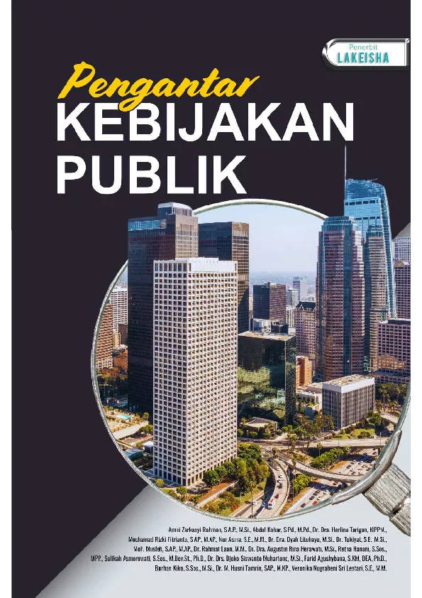 Pengantar Kebijakan Publik
