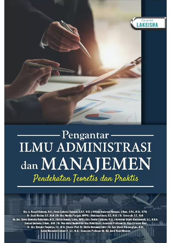 PENGANTAR ILMU ADMINISTRASI DAN MANAJEMEN Pendekatan Teoretis dan Praktis