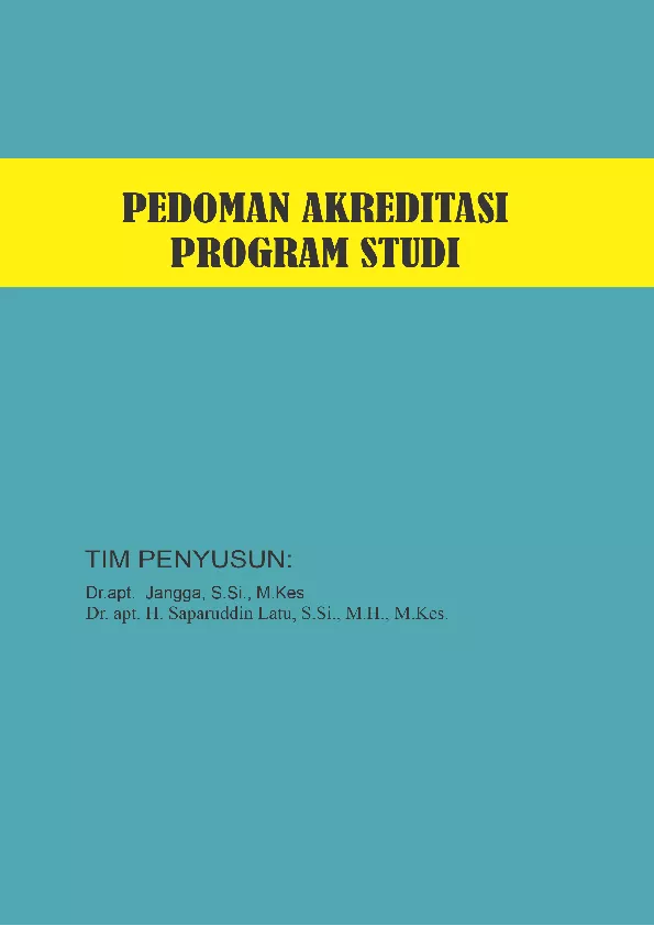 PEDOMAN AKREDITASI PROGRAM STUDI