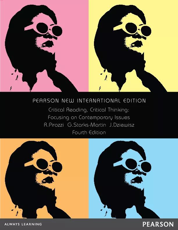 Critical Reading Critical Thinking: Pearson New International Edition