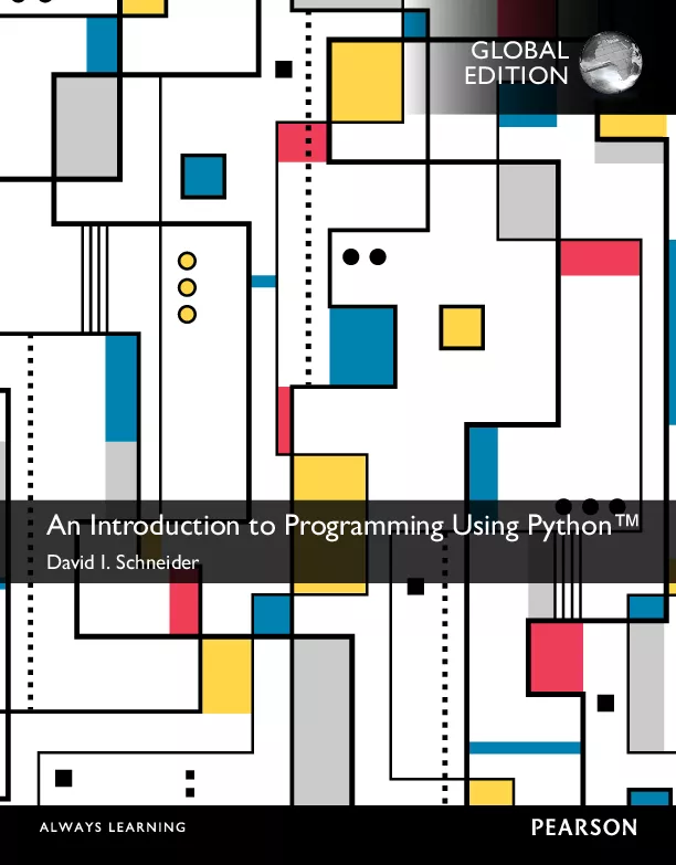 Introduction to Programming Using Python, An, Global Edition