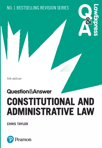 Law Express Question and Answer: Constitutional and Administrative Law (5th Edition)
