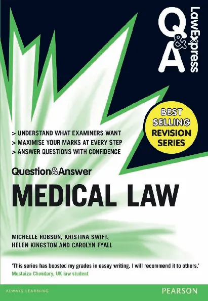 Law Express Question and Answer: Medical Law (eBook)