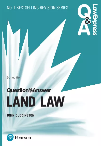 Law Express Question and Answer: Land Law (5th Edition)