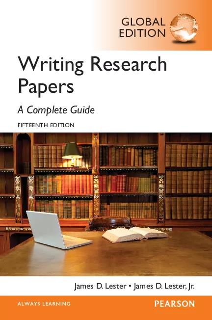 Writing Research Papers: A Complete Guide, Global Edition (15th Edition)