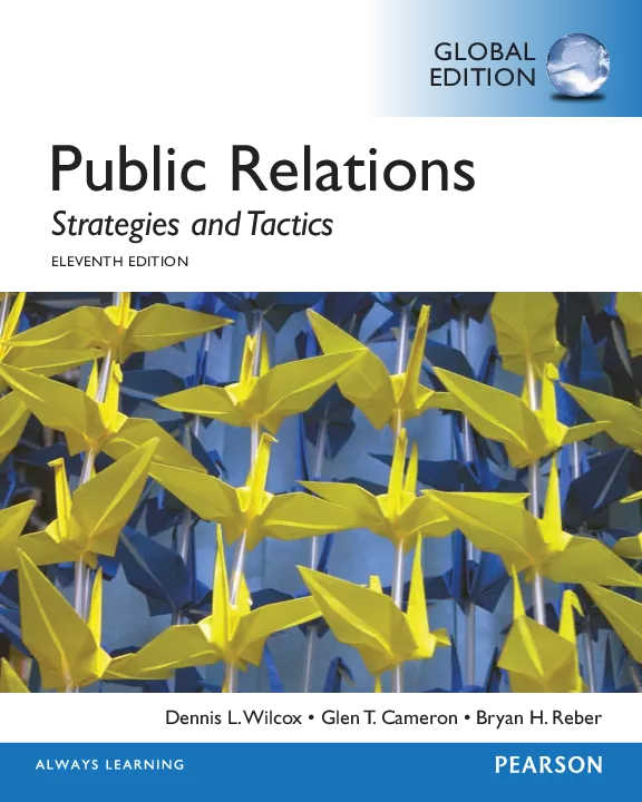 Public Relations: Strategies and Tactics, Global Edition (11th Edition)