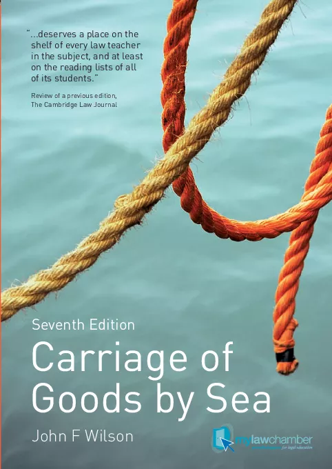 Carriage of Goods by Sea (7th edition)