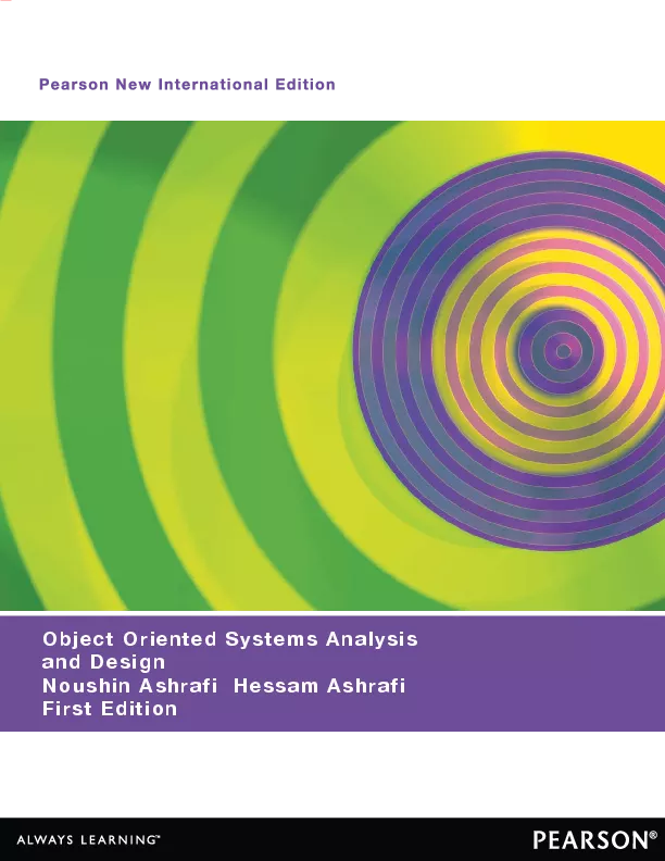 Object Oriented Systems Analysis and Design, Pearson New International Edition (International eBook)