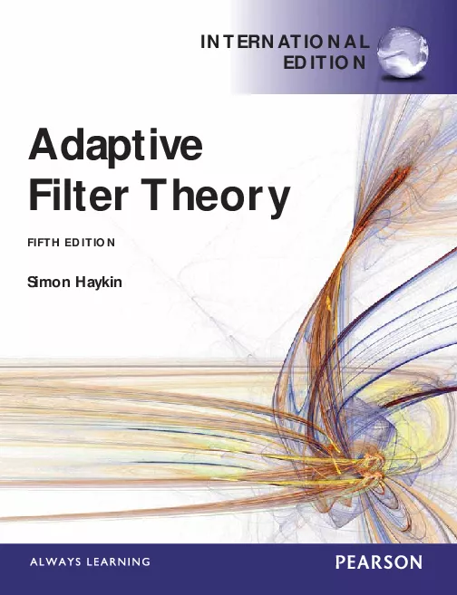 Adaptive Filter Theory, International Edition (5th Edition)