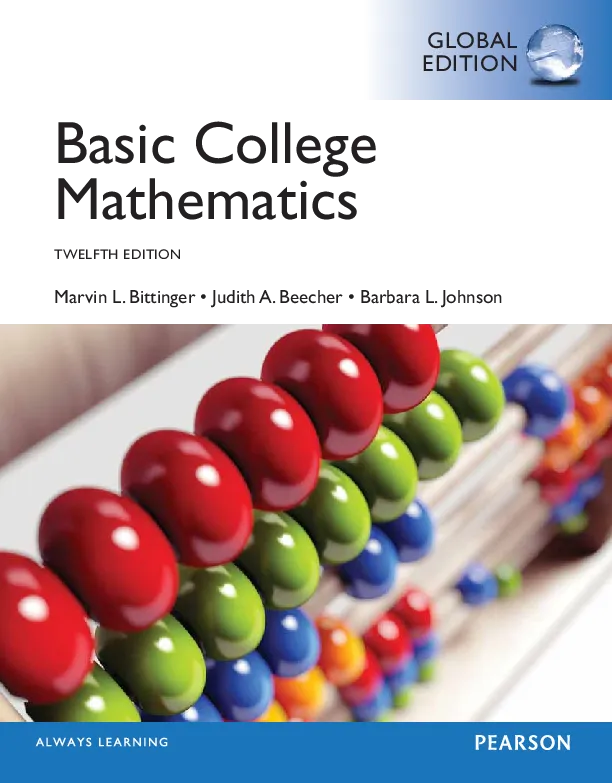 Basic College Mathematics, Global Edition (12th Edition)