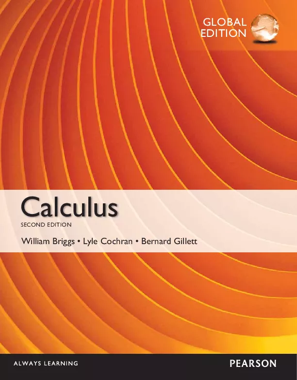 Calculus, Global Edition (2nd Edition)