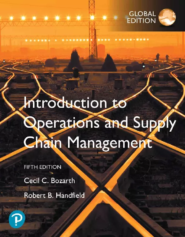 Introduction to Operations and Supply Chain Management, Global Edition (5th Edition)