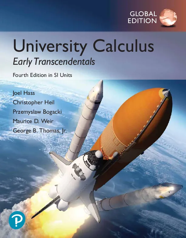 University Calculus: Early Transcendentals, Global Edition (4th Edition)