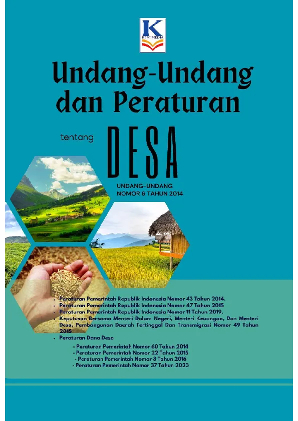 Undang-Undang dan Peraturan Tentang Desa (UU no. 6 Tahun 2014)
