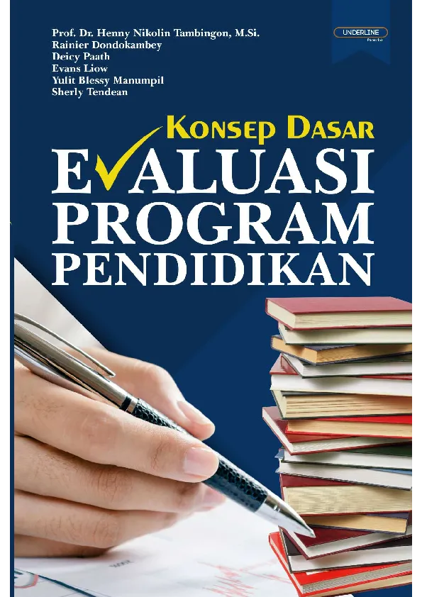 KONSEP DASAR EVALUASI PROGRAM PENDIDIKAN