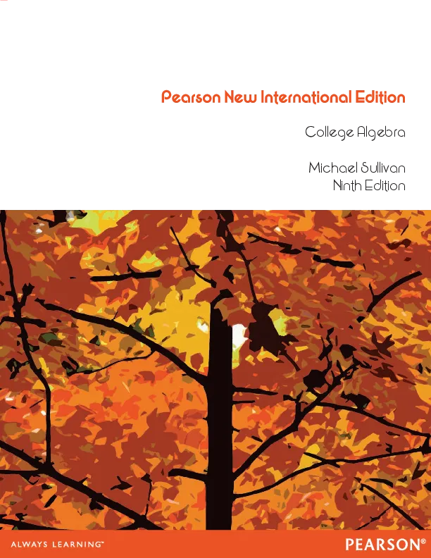 College Algebra, Pearson New International Edition