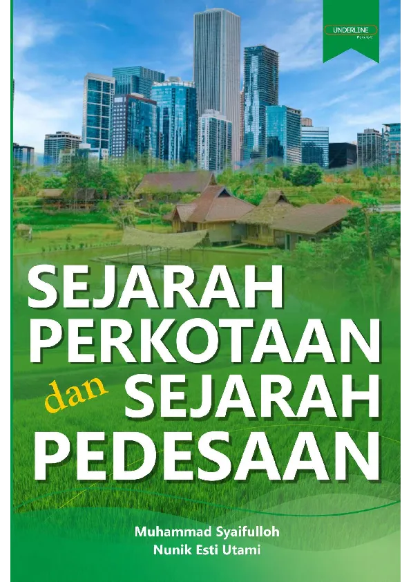 BUKU AJAR SEJARAH PERKOTAAN DAN SEJARAH PEDESAAN