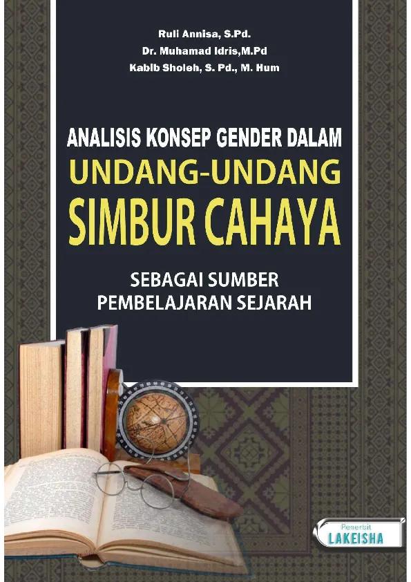 ANALISIS KONSEP GENDER DALAM UNDANG-UNDANG SIMBUR CAHAYA SEBAGAI SUMBER PEMBELAJARAN SEJARAH