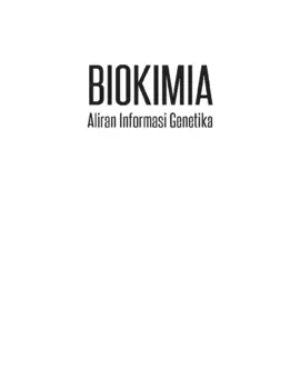 Biokimia; Aliran Informasi Genetika
