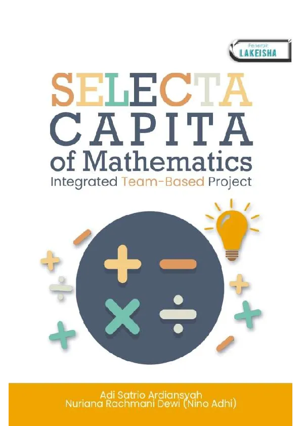 SELECTA CAPITA OF MATHEMATICS INTEGRATED TEAM-BASED PROJECT