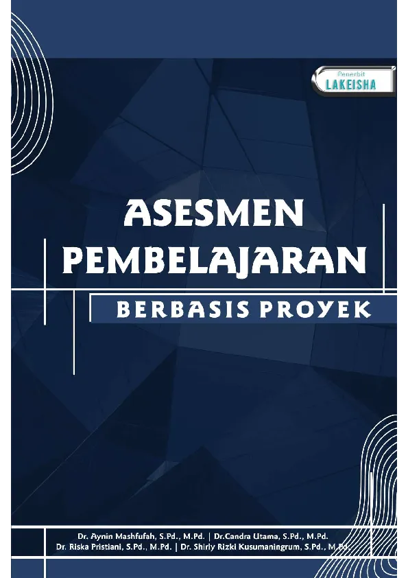 ASESMEN PEMBELAJARAN BERBASIS PROYEK
