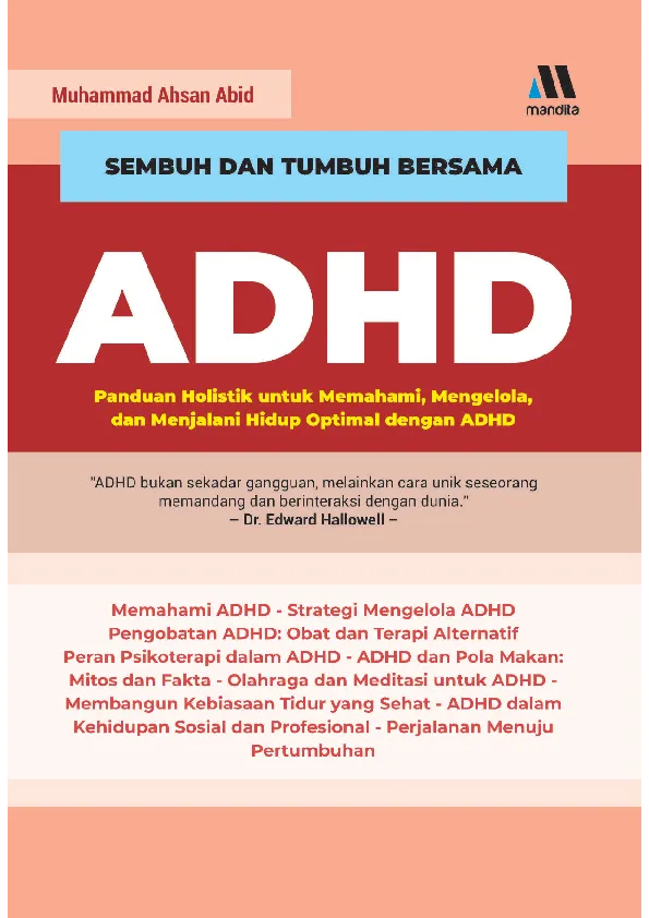 Sembuh Dan Tumbuh Bersama ADHD
