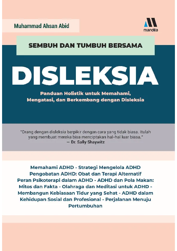 Sembuh Dan Tumbuh Bersama DISLEKSIA