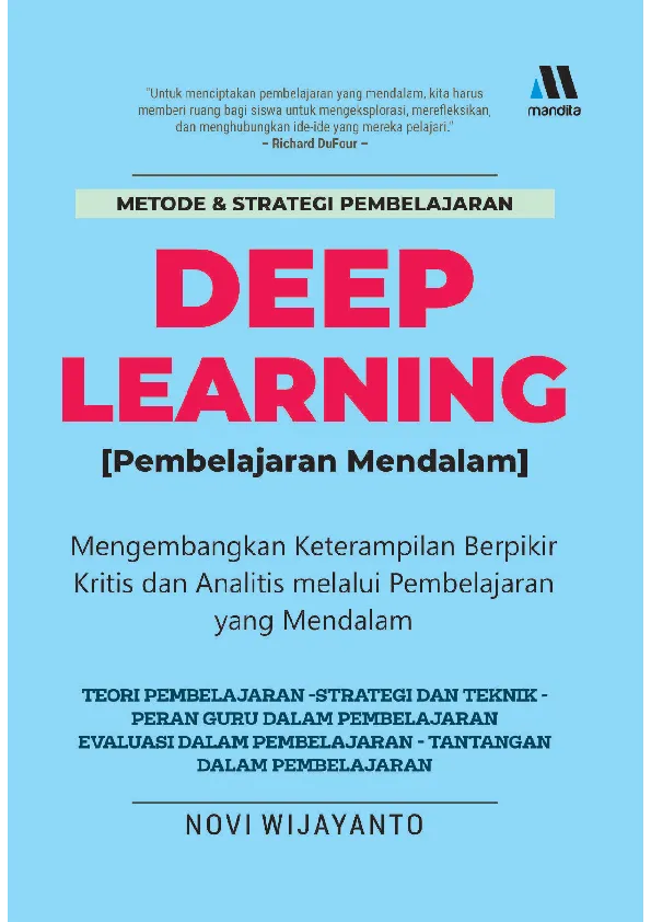 Pembelajaran Mendalam (DEEP LEARNING)