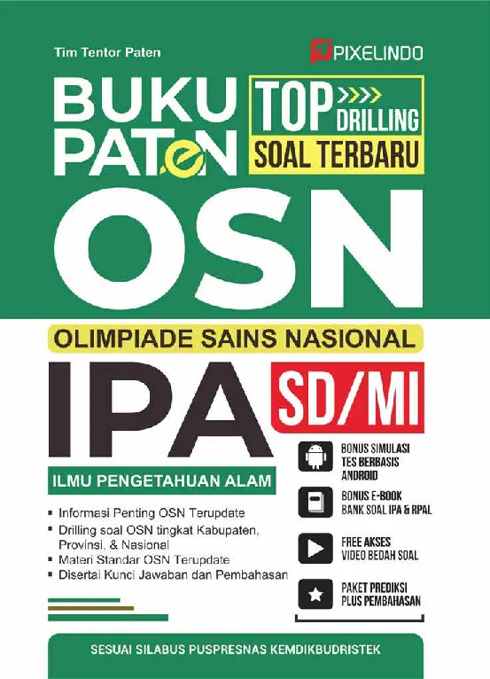 Buku Paten Top Drilling Soal Terbaru OSN IPA SD/MI