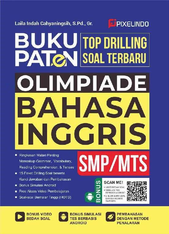 Buku Paten Top Drilling Soal Terbaru Olimpiade Bahasa Inggris SMP/MTs
