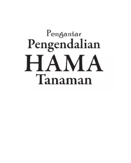 Pengantar Pengendalian Hama Tanaman