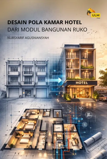Desain pola kamar hotel dari modul bangunan ruko