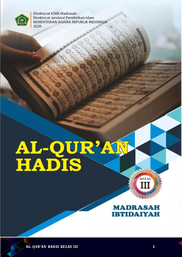 AL-QU'RAN HADIS MI KELAS III 
