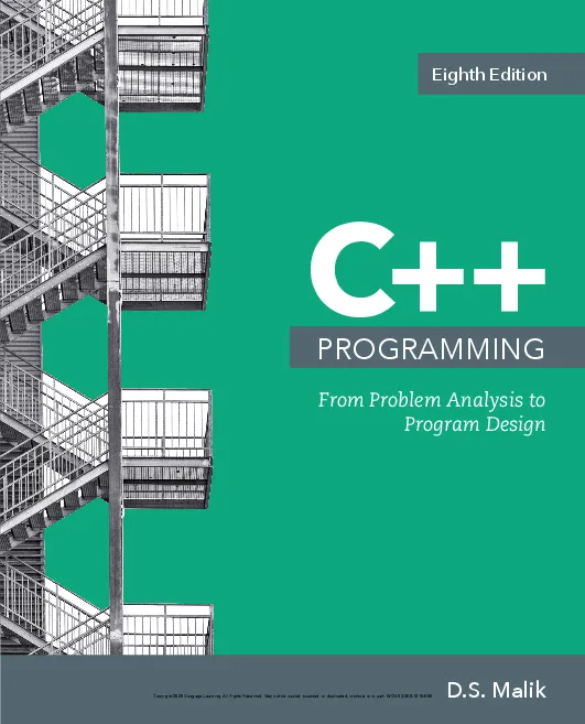 C++ Programming: From Problem Analysis to Program Design