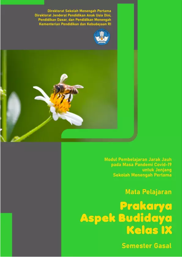 Modul PJJ Prakarya Budidaya Kelas 9 2020