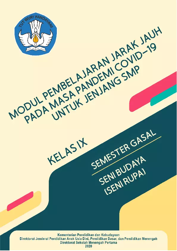 Modul PJJ Seni Rupa Kelas 9 2020