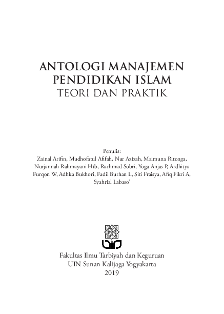 Antologi Manajemen Pendidikan Islam: Teori & Praktik