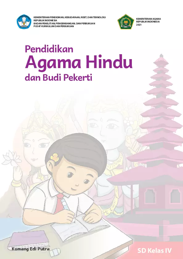Buku Siswa Pendidikan Agama Hindu dan Budi Pekerti Kelas 4 SD