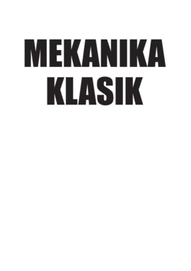 Mekanika Klasik