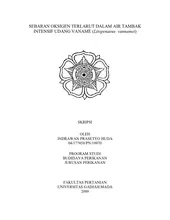 Sebaran Oksigen Terlarut Dalam Air Tambak Intensif Udang Vaname (Litopenaeus Vannamei)
