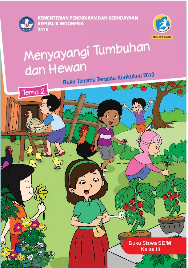 Kelas 3 Tema 2 Menyayangi Tumbuhan dan Hewan : Buku Siswa Revisi 2018