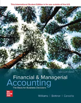 FINANCIAL AND MANAGERIAL ACCOUNTING 19E